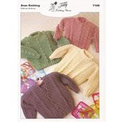 Teddy Pattern 7105 Sweater &amp; Cardigans in Aran ds