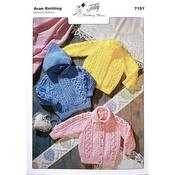 Teddy Pattern 7157 Jackets in Aran
