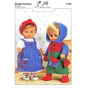 Teddy Pattern 7160 Dolls Outfits in DK