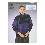 Tivoli Knitting Machine Pattern 1548 Machine Knit Ladies Jumper in Chunky