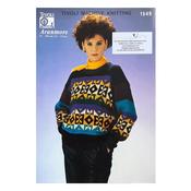 Tivoli Knitting Machine Pattern 1549 Machine Knit Ladies Jumper in Aran