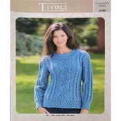 Pattern 3799 Ladies Sweater Knitted in Country Aran
