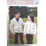 Tivoli Pattern 3867 Children's Aran Cardigans image