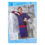Tivoli Knitting Machine Pattern 716 (C) Plaid Suit &amp; Sweater with Ribbed Skirt &amp; Beret