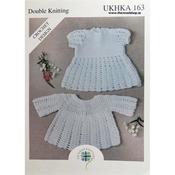 UKHKA Pattern 163 Crochet Dress &amp; Angel Top in Double Knitting