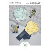 Pattern UKHKA 284 Sweaters in Double Knitting