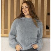 Viking Garn Pattern 2517-9 Petrolia Sweater in Kid Silk