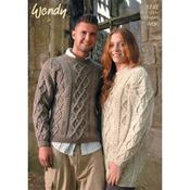 Wendy Pattern 5742 Sweater and Tunic in Aran image