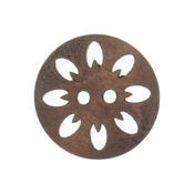 1 x Eco-Conscious Wood Flower Button - 20mm image