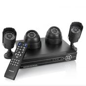 4 Camera Complete DVR Surveillance System - 2x Indoor + 2x Outdo image