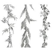 Silver Leaf Garland 3 Assorted