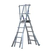 Stradbally Ladders Adjustable Podium Step Ladder 7-11 Step image