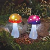 Smart Garden Solar Button Shrooms Stake Lights