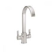 Luss Twin Cruciform Kitchen Sink Mixer Tap image