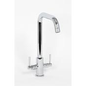 Alliance Don Luxury Twin Cruciform Monobloc Kitchen Sink Mixer Tap