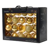 Gold Mix Baubles Box Of 42 image