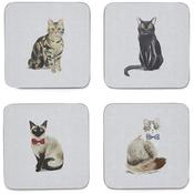 Cooksmart Curious Cats Coasters Set Of 4 image