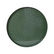 Kaemingk Enamel Green Finish Decorating Tray D.35Cmx2cm image