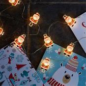 Smart Garden 10 Clipcard Santa String Lights image