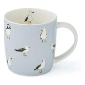 Cooksmart Coastal Birds Barrel Mug Blue image