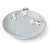 Cooksmart Coastal Birds Teabag Tidy Blue image