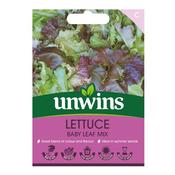 Unwins Lettuce Leaves Baby Leaf Mix Seeds
