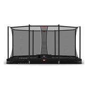 Berg Ultim Favorit Inground Trampoline 410 Black With Safety Net image