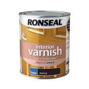 Ronseal Interior Varnish Quick Dry Satin Walnut 750Ml