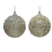 Bauble Foam Glitter Beads 8Cm Assorted image