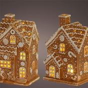 Kaemingk Gingerbread House Led 12Cmx10cmx18cm image
