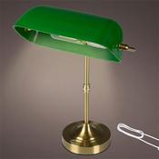 Kaemingk Chargeable Bank Lamp Green/Gold 15.5Cmx26cmx37cm image
