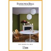 Farrow &amp; Ball 100Ml Sap Green Sample Pot No.W56