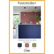 Farrow &amp; Ball 100Ml Crimson Red Sample Pot No.W93