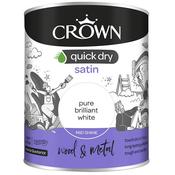 Crown Quick Dry Satin Brilliant White 2.5L image