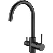 Elvion Tri-Flow Kitchen Tap Matt Black