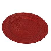 Kaemingk Red Charger Plate Red D.33Cmx1.5Cm image