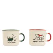 Kaemingk Mug Christmas Dog 2 Assorted 11.3Cmx8.9Cmx8cm image
