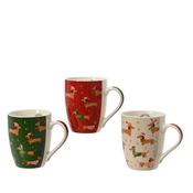Kaemingk Mug Christmas Dog 3 Assorted 8.2Cmx12cmx10.5Cm image
