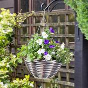 Smart Garden Yeoman Faux Rattan Hanging Basket 14"