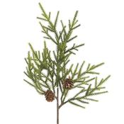 Kaemingk Spray Pinecones Green