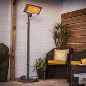 La Hacienda Grey Standing Quartz Heater