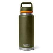 Yeti Rambler 36 Oz Bottle Chug Cap Olive/King Crab Orange image