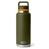 Yeti Rambler 46 Oz Bottle Chug Cap Olive/King Crab Orange image