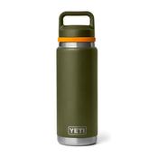 Yeti Rambler 26 Oz Bottle Chug Cap Olive/King Crab Orange image