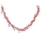 Kaemingk Berry Garland Snow Finish Red 3Cmx10cmx150cm image