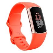 Fitbit Charge 6 Fitness Tracker Champagne &amp; Coral image