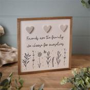 Langs Gracefully Gifted Wood Framed Plaque Friends Are The Family We Choose image