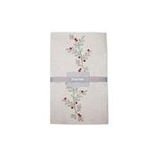 Premier 2M Embroidered Chambray Holly Berry Table Runner image
