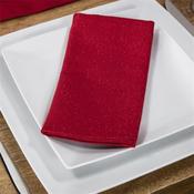 Premier Red Glittered Lurex Napkins Set Of 4 image