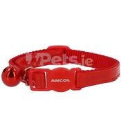 Gloss Reflective Cat Collar Red image